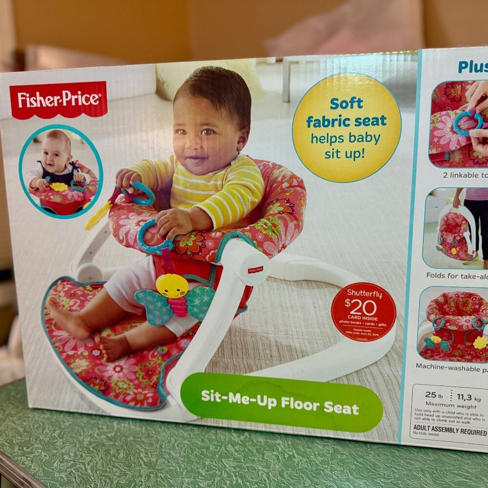 Fisher Price Sit Me Up Floor Seat - Like New Condition in Original Box!